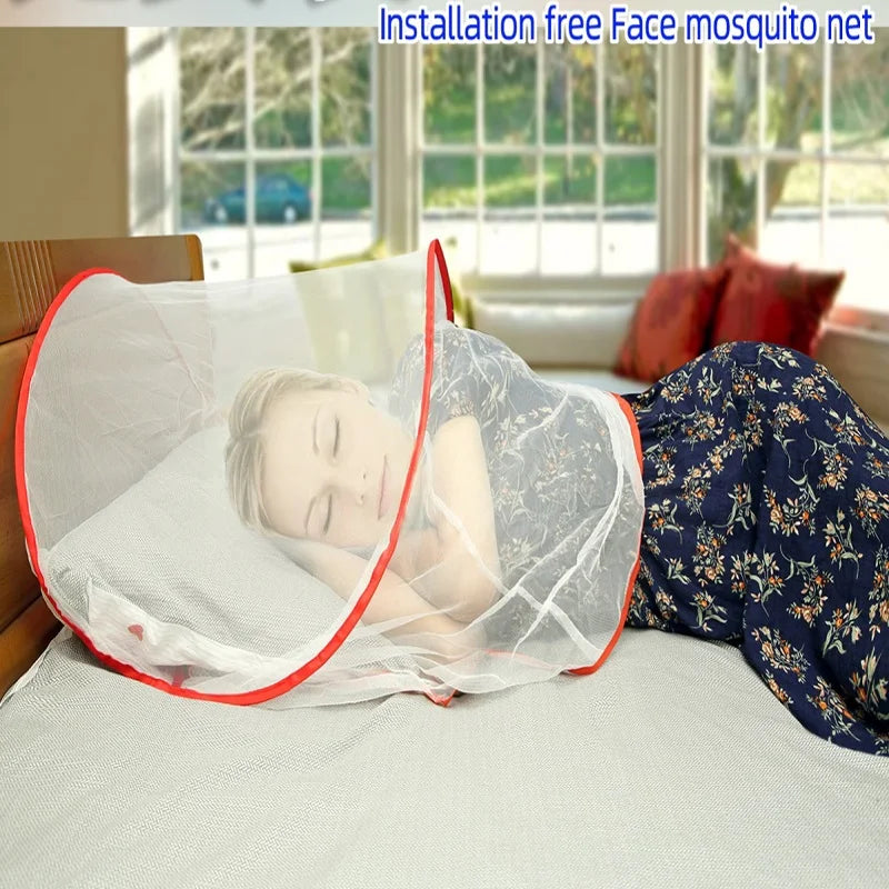 Free Installation Foldable Of Bed Mosquito Net Encryption Anti-mosquito Round Head Cover