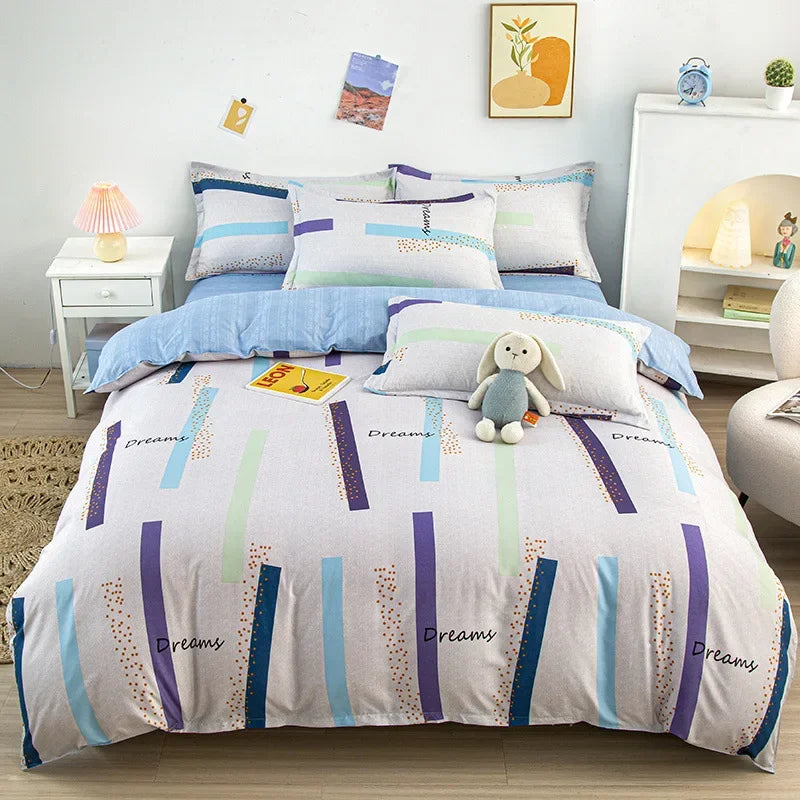 Lovely Pattern Adults Kids Quilt Cover AB Double-sided Comforter Covers