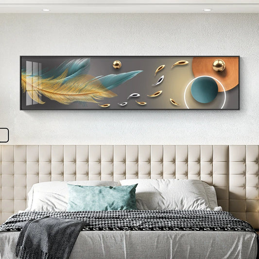 Nordic Decorative Painting Living Room Poster Modern Nine Fish Geometric