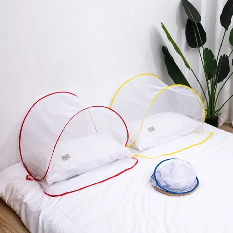 Free Installation Foldable Of Bed Mosquito Net Encryption Anti-mosquito Round Head Cover