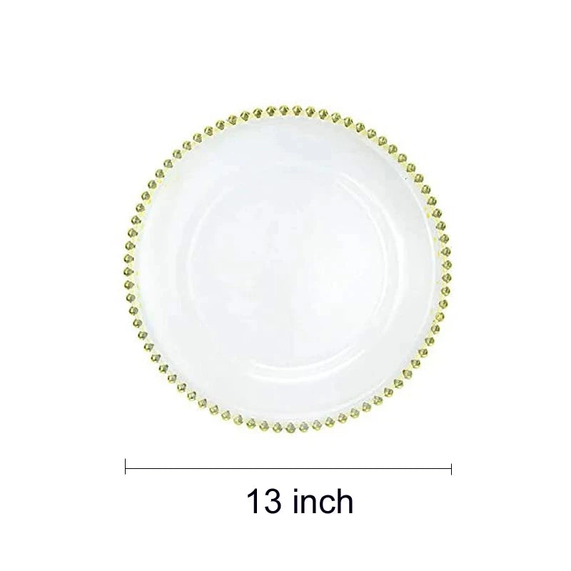 Acrylic Disposable Party Tableware Wedding Xmas Party Decor